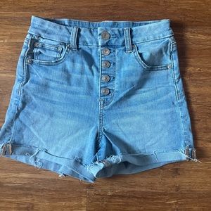 Super high rise jegging shorts